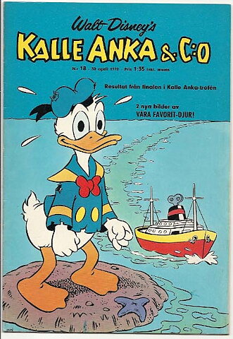 Kalle Anka & C:O 1970 Nr 18 VF Lite Rost