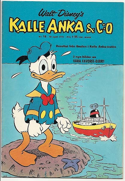 Kalle Anka & C:O 1970 Nr 18 VF Lite Rost
