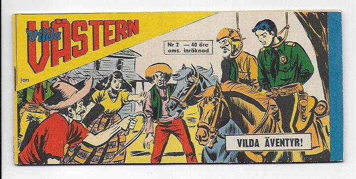 Vilda Västern 1966 Nr 2 VF Reva 1 cm