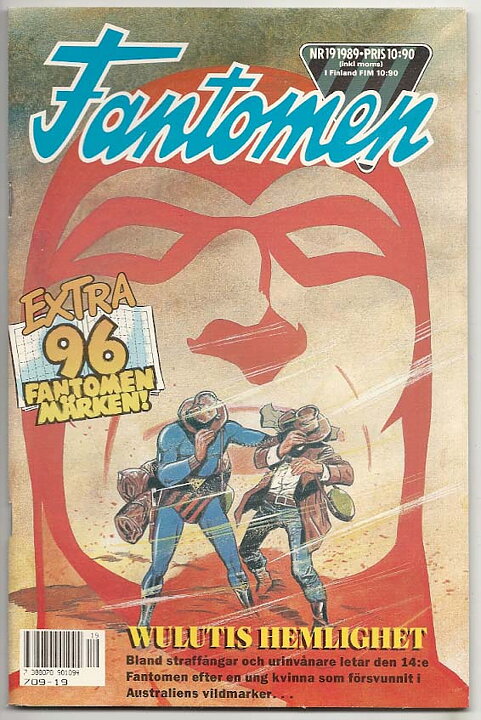 Fantomen 1989 Nr 19 NM Ny Oläst med Fantomenmärken