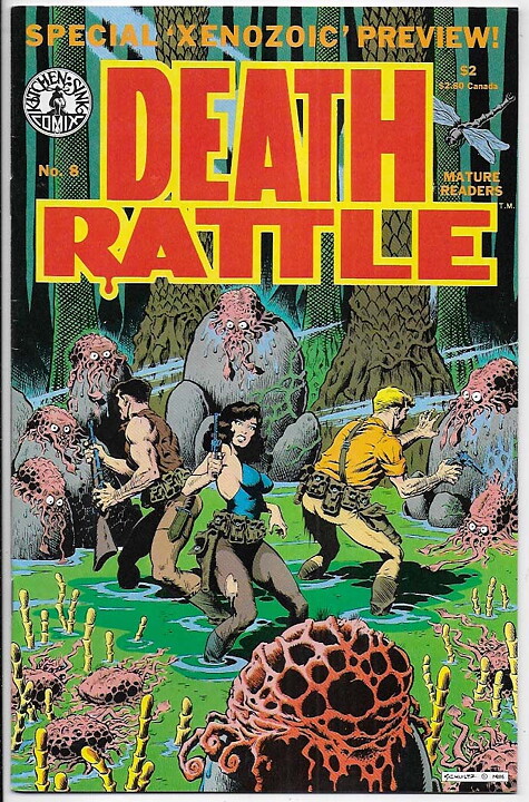 Death Rattle # 8 NM- 1st Xenozoic Tales