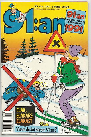 91:an 1991 Nr 4 NM Ny Oläst 