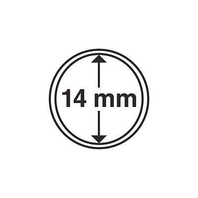 CAPS 14 - Runda myntkapslar innerdiameter 14 mm (10-pack)