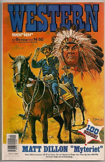 Westernserier 1989 Nr 8 VF-NM Ny Oläst