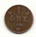 1 öre 1889 1?/1