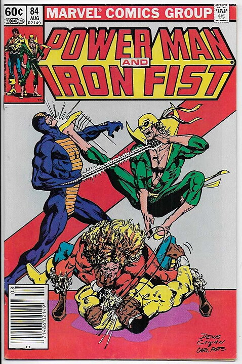 Power Man and Iron Fist # 84 VF+ 4th Sabretooth