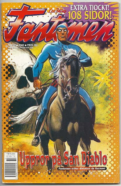 Fantomen 2003 Nr 10 VG+ Ifyllt Korsord