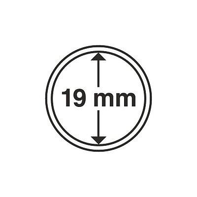 CAPS 19 - Runda myntkapslar innerdiameter 19 mm (10-pack)