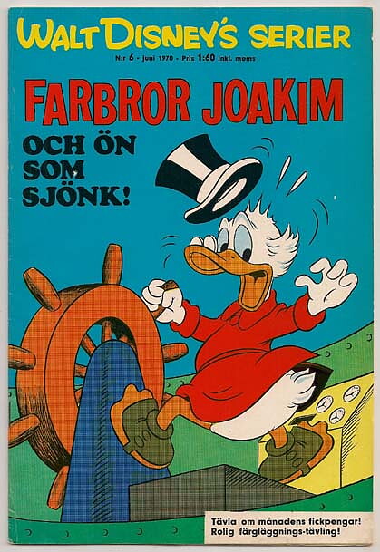 Walt Disney's Serier 1970 Nr 6 VG/FN