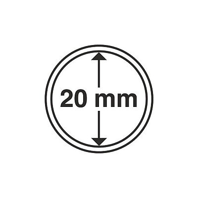 CAPS 20 - Runda myntkapslar innerdiameter 20 mm (10-pack)