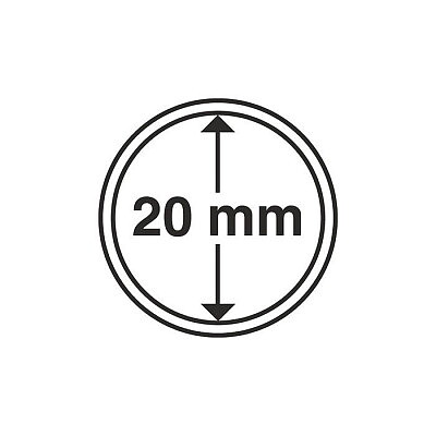 CAPS 20 - Runda myntkapslar innerdiameter 20 mm (10-pack)