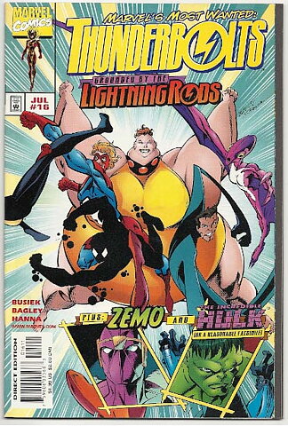 Thunderbolts # 16 VF-NM