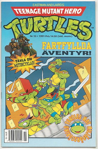 Teenage Mutant Hero Turtles 1991 Nr 15 NM Ny Oläst