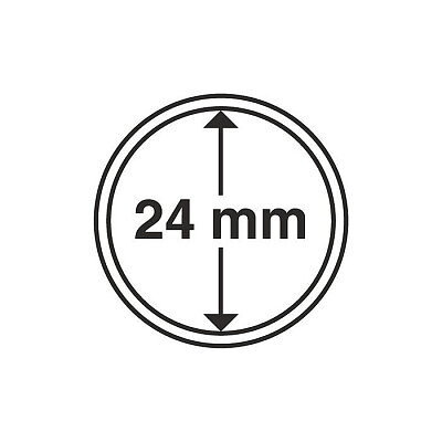 CAPS 24 - Runda myntkapslar innerdiameter 24 mm (10-pack)