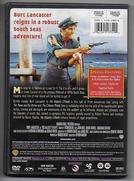 His Majesty O'Keefe DVD