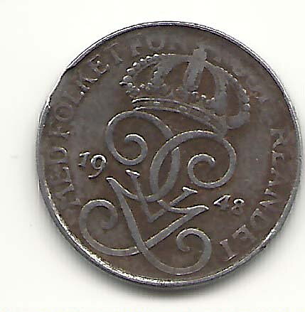 1 öre 1948 kantex 1
