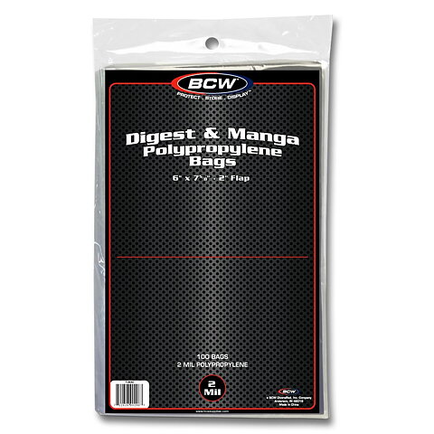 BCW Digest & Manga Bags 152 x 193 mm (100 st)