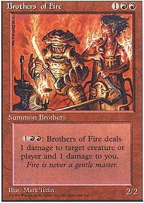 MTG 4th Edition - Brothers of Fire