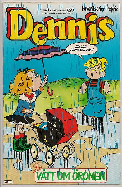 Dennis 1987 Nr 1 VF-NM Ny Oläst