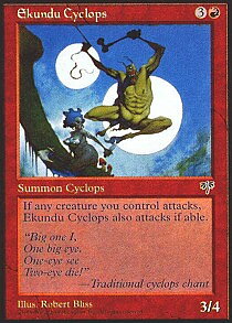 MTG Mirage - Ekundu Cyclops