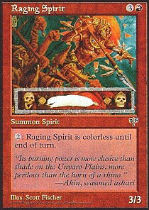 MTG Mirage - Raging Spirit