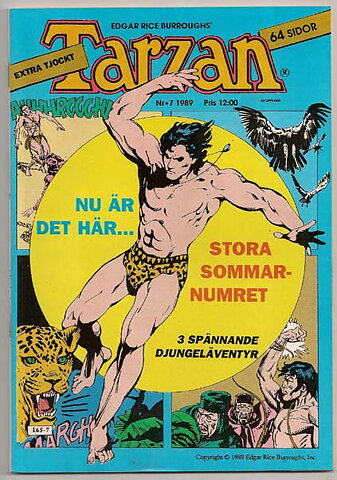 Tarzan 1989 Nr 7 VF-NM Ny Oläst