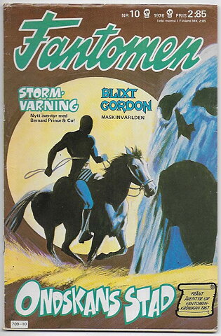 Fantomen 1976 Nr 10 VG/FN Omslaget Löst Vid 1 Nit