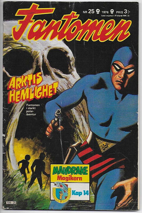 Fantomen 1976 Nr 25 VG Omslaget Löst Vid 1 Nit