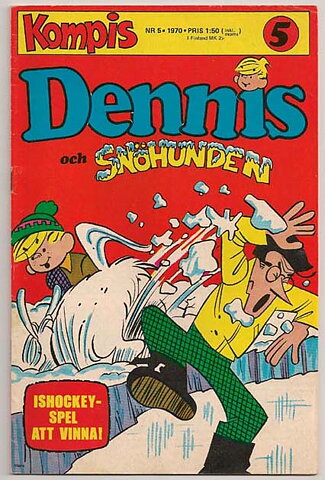Dennis 1970 Nr 5 VG Ifyllt Korsord