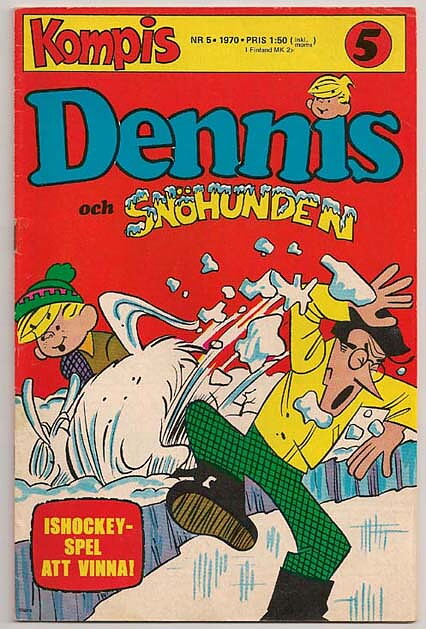 Dennis 1970 Nr 5 VG Ifyllt Korsord