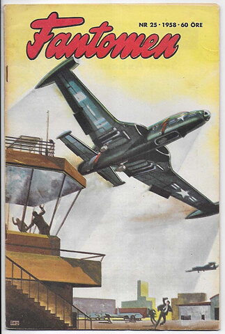 Fantomen 1958 Nr 25 VF Lite Rost På Nitarna