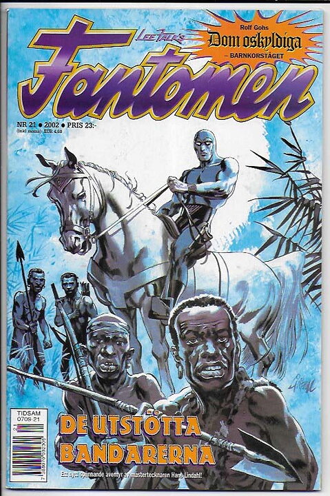 Fantomen 2002 Nr 21 VF/NM Ifyllt Korsord