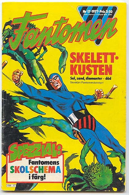 Fantomen 1977 Nr 17 VG- med Skolschema