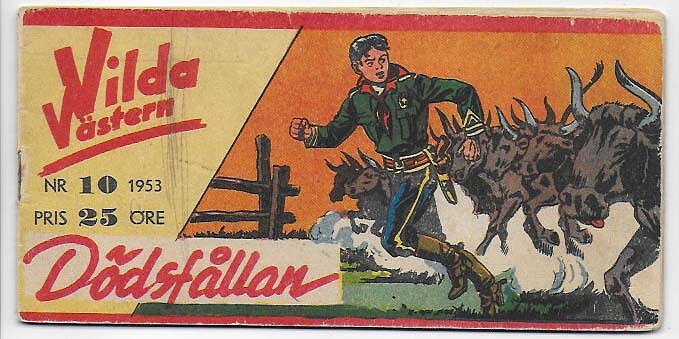 Vilda Västern 1953 Nr 10 VG Klotter