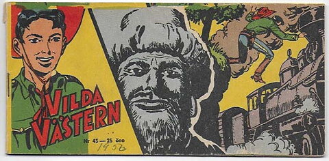 Vilda Västern 1956 Nr 43 VG Litet Klotter