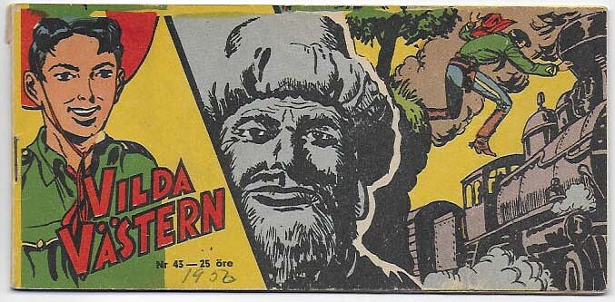 Vilda Västern 1956 Nr 43 VG Litet Klotter