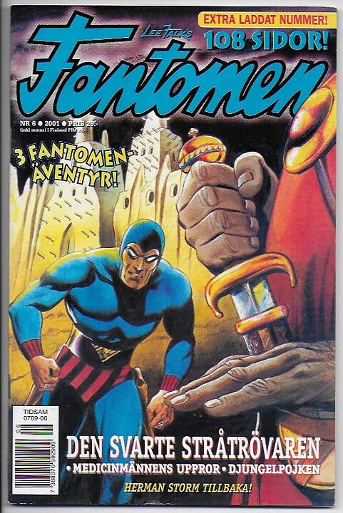 Fantomen 2001 Nr 6 VF Ifyllt Korsord