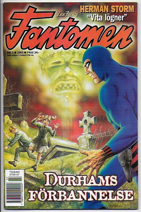 Fantomen 2001 Nr 7 VF/NM Ifyllt Korsord