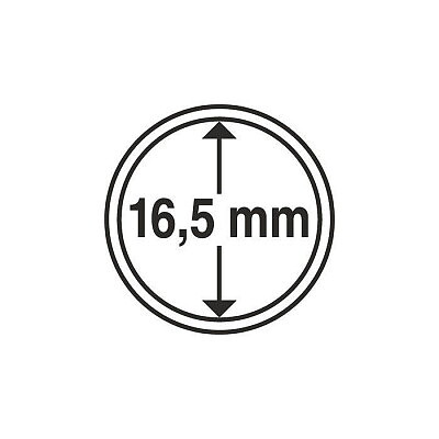 CAPS 16,5 - Rund myntkapsel innerdiameter 16,5 mm (1 st)