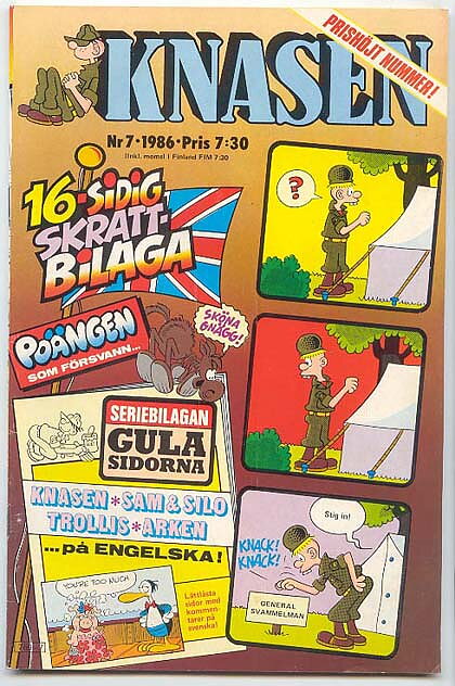 Knasen 1986 Nr 7 VG/FN