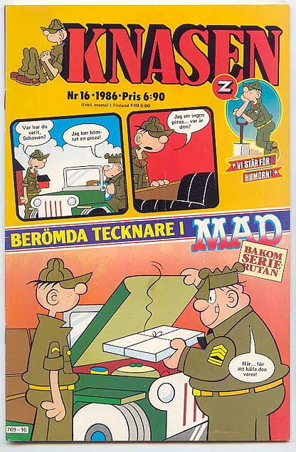 Knasen 1986 Nr 16 VG/FN