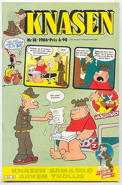 Knasen 1986 Nr 18 GD/VG Klotter