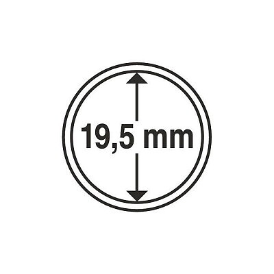 CAPS 19,5 - Rund myntkapsel innerdiameter 19,5 mm (1 st)