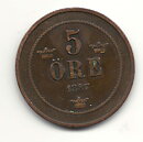5 öre 1887 1?/1