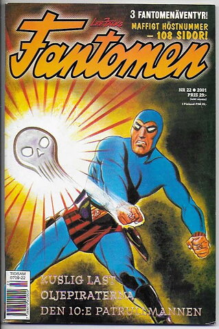 Fantomen 2001 Nr 22 VF Ifyllt Korsord