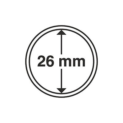 CAPS 26 - Rund myntkapsel innerdiameter 26 mm (1 st)
