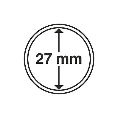 CAPS 27 - Rund myntkapsel innerdiameter 27 mm (1 st)