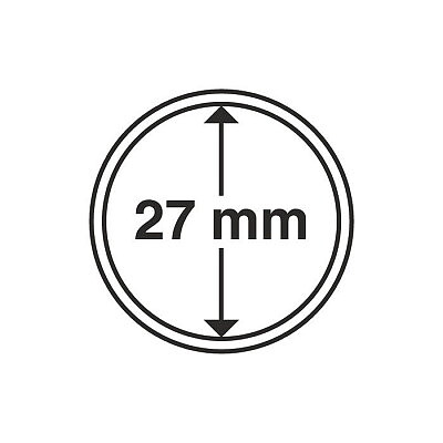 CAPS 27 - Rund myntkapsel innerdiameter 27 mm (1 st)