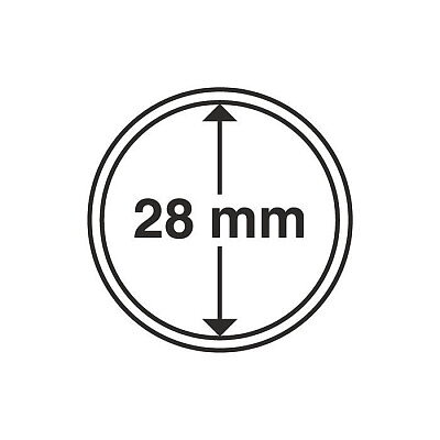 CAPS 28 - Rund myntkapsel innerdiameter 28 mm (1 st)