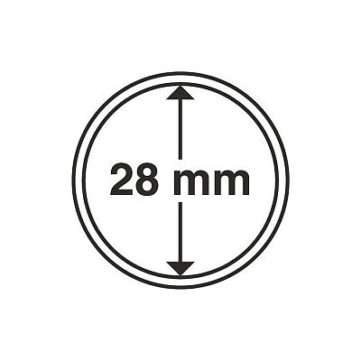 CAPS 28 - Rund myntkapsel innerdiameter 28 mm (1 st)